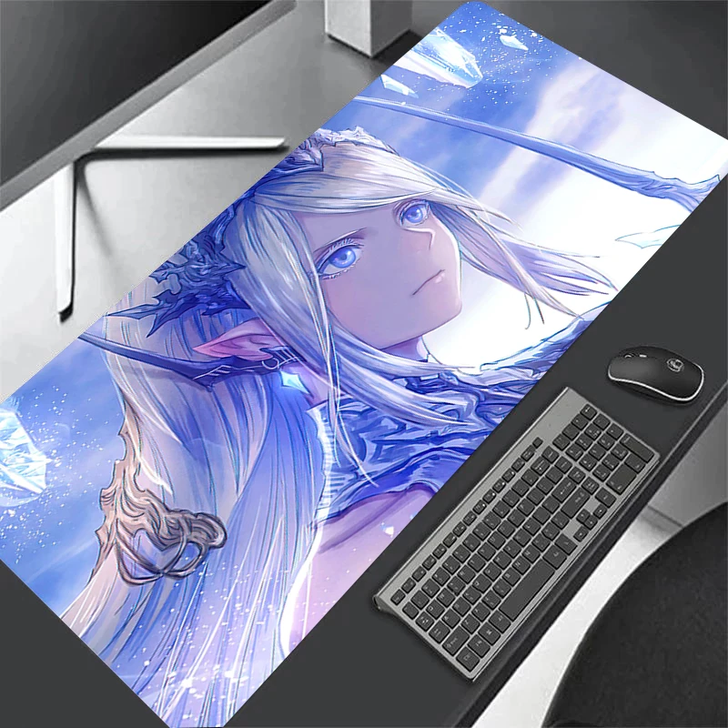 Gamer E-Sports Gaming Mouse Pad Anime Large Mousepad 900x400mm Final Fantasy XIV Non-Slip Mouse Mat Office HD Print Keyboard Pad