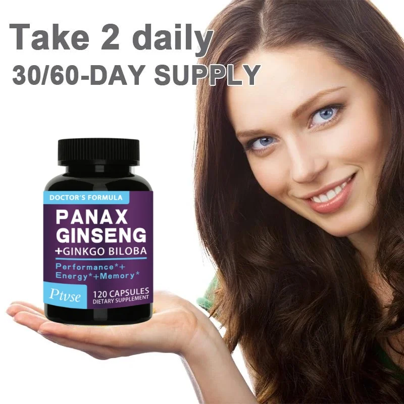 Red Panax Ginseng Ginkgo Biloba Ashwagandha für die Gesundheit Nieren funktion Männer Energie Ausdauer & Leistungs ergänzung