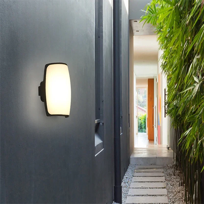 TEMOU Contemporary LED Outdoor Wall Lamps Electric Simplicity Waterproof Balcony Hallway Courtyard Villa Gate Hotel