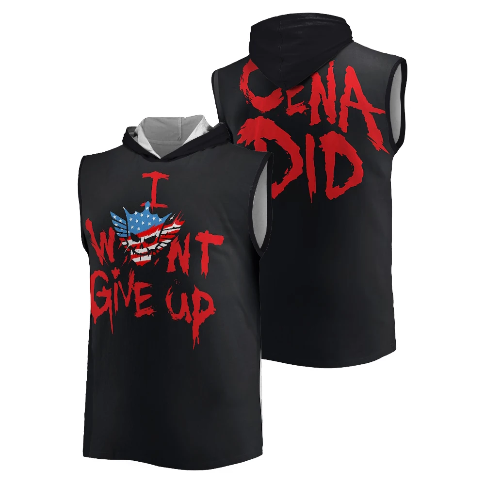 

Cody Rhodes I Won't Give Up 2025Wrestling Sports Sleeveless Hoodie Men Women Hooded Vest Kids New Outdoor Vest Tank Top Children