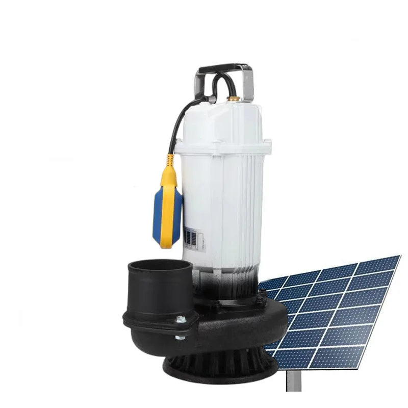 

48V60V72V brushless built-in solar water pump large flow farmland irrigation DC submersible pump pumping machine