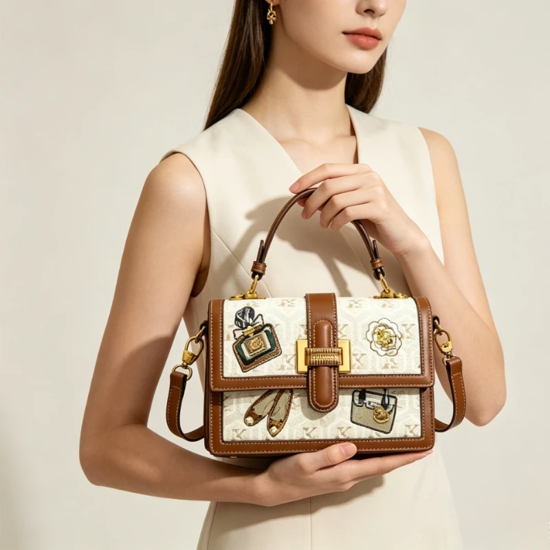 Luxury Brand Crossbody Bag For Ladies Genuine Leather Messenger Style Elegant Classic Design By Top Designer For All Seasons