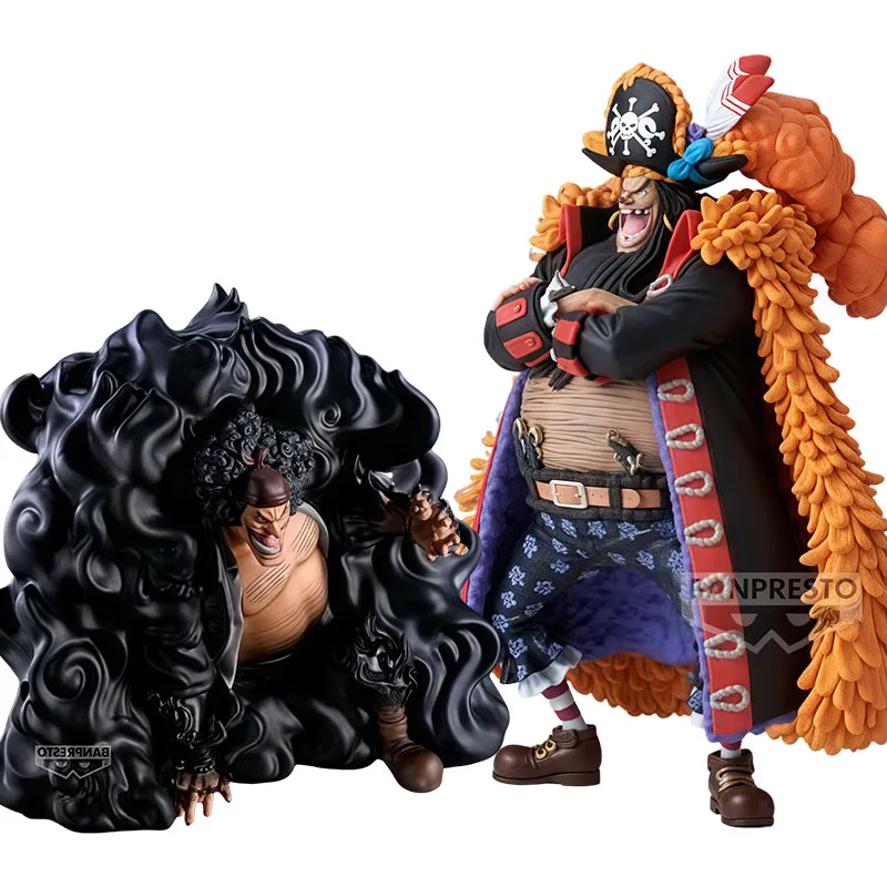 バンダイオリジナルバンプレストワンピースマーシャル D.ティーチダークボルテックス & 特別スタイルアニメアクションフィギュアおもちゃ男の子のためのクリスマスギフト