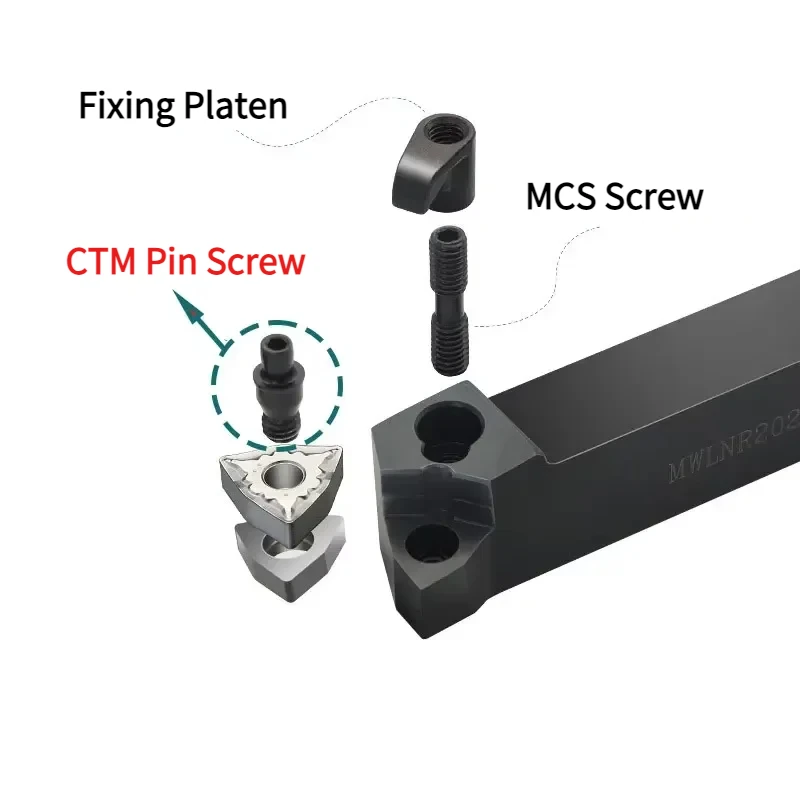 10Pc CNC Lathe Turning CTM Screw Cutting Tools Parts Inner Hexagon Pin Screw CTM510 CTM513 CTM515 CTM613 CTM617 CTM619 10 CTM822