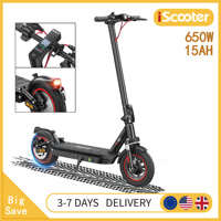 iScooter i10 10inch E-Scooter 650W Motor 42V 15Ah Dual Shock Absorption Scooters for Adult 40KM/H 45KM Range Scooter With APP