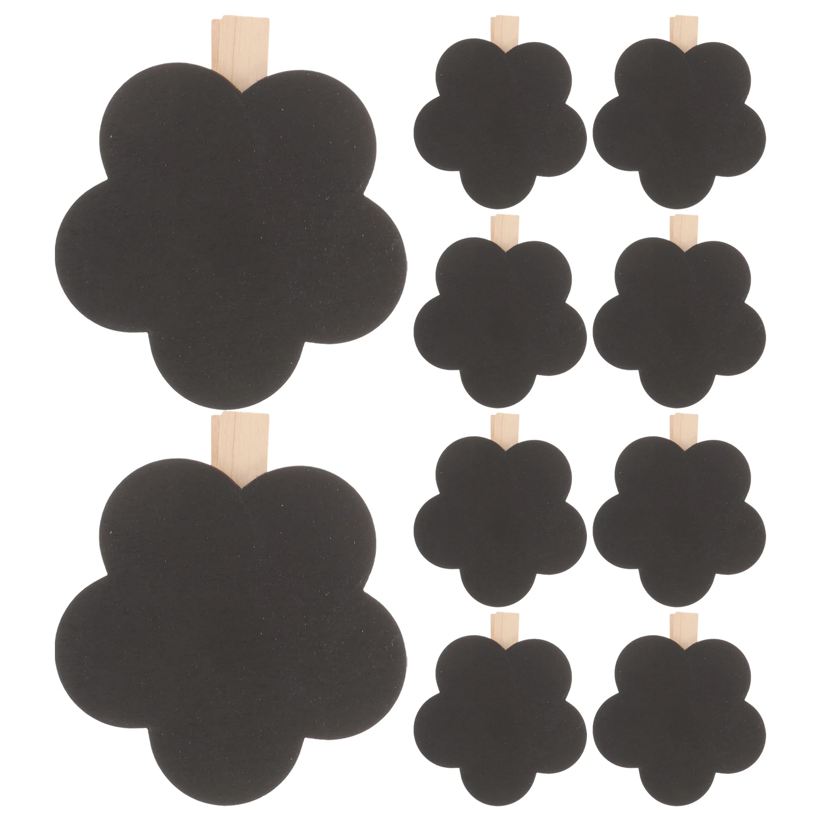 10Pcs Durable Wooden Chalkboard Sign Clips For Home Festivals And Restaurant Information Boards