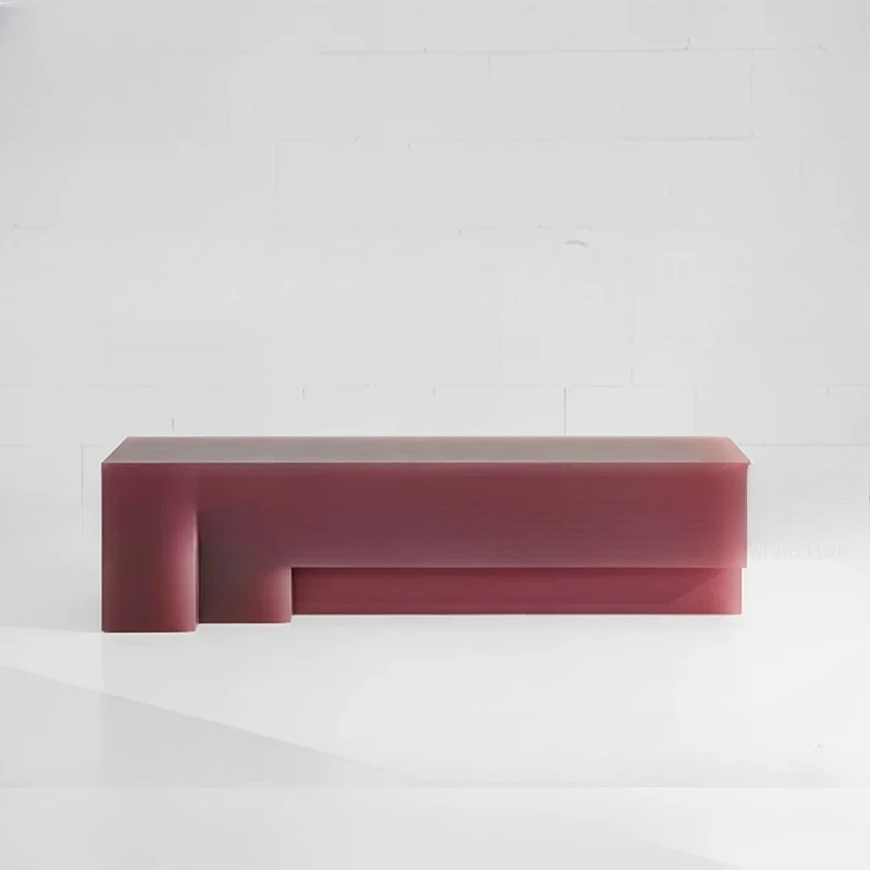 Light luxury high-end acrylic art bench Household dining table bench Nakajimadai clothing store rest stool