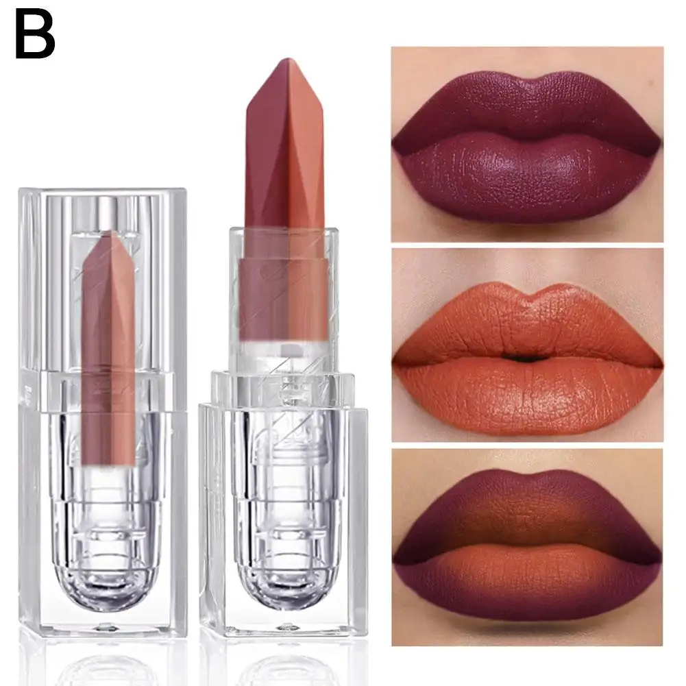 2-in-1 Lip Liner Lippenstift Waterdicht Langdurig Hydraterende Anti-aanbak Tint Cup Lip Parelmoer Make-up Matte Lippen Sexy Dia I1h6