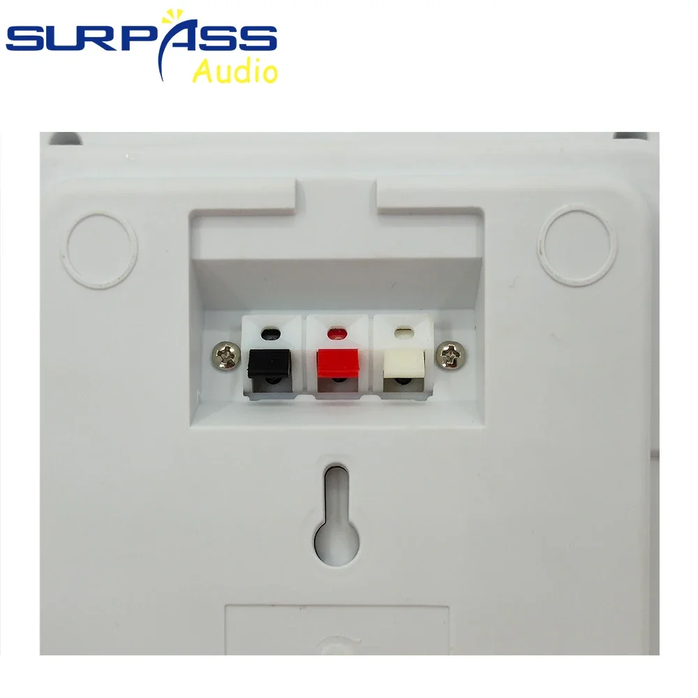 6.5" Wall Speaker Passive PA System Surround High Stereo Sound Home Audio Public Address Loudspeaker Background Music for School