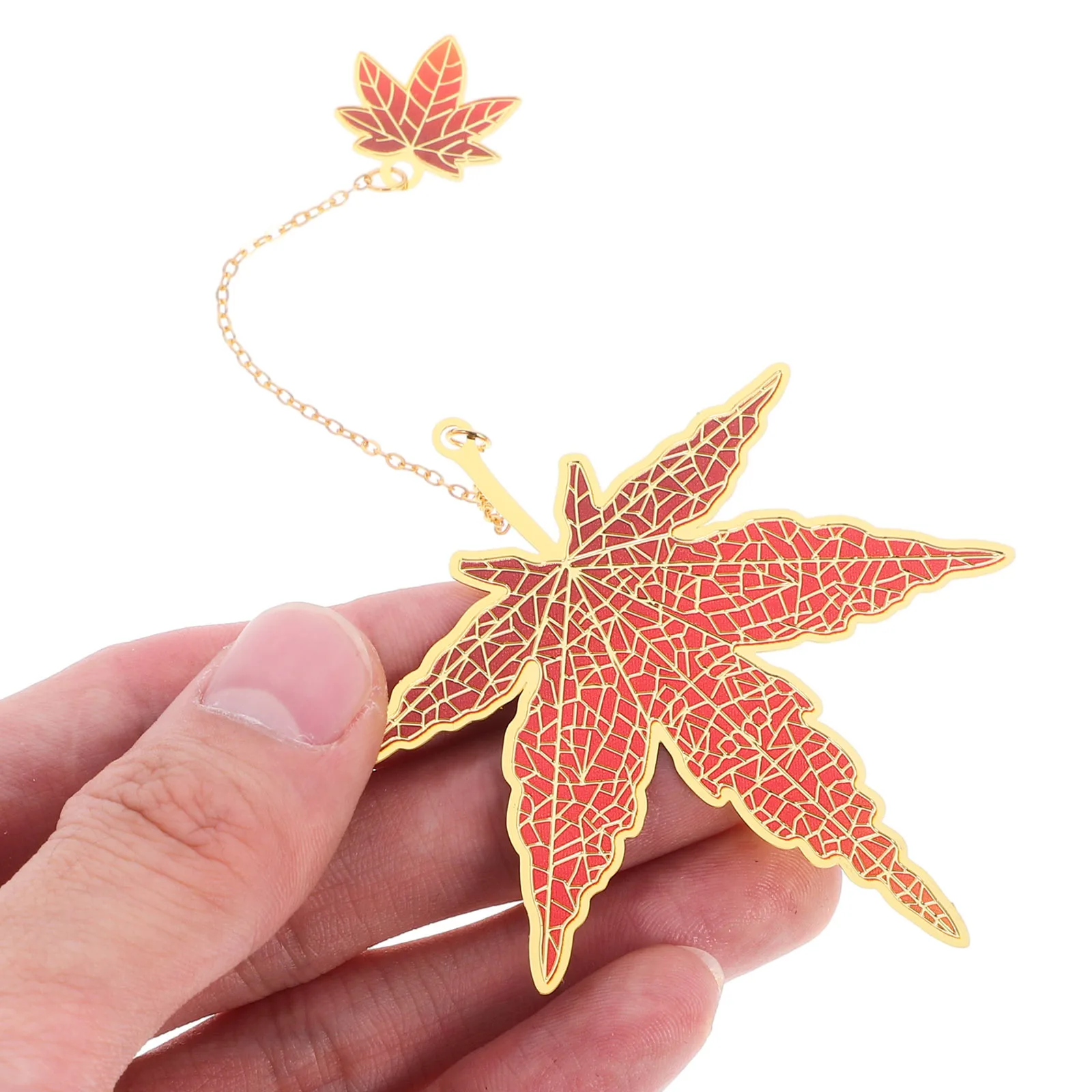 

2Pcs Vintage Style Metal Bookmarks Chain Page Marker Decorative Bookmark Decors Elegant for Reading Study Metal Bookmarks