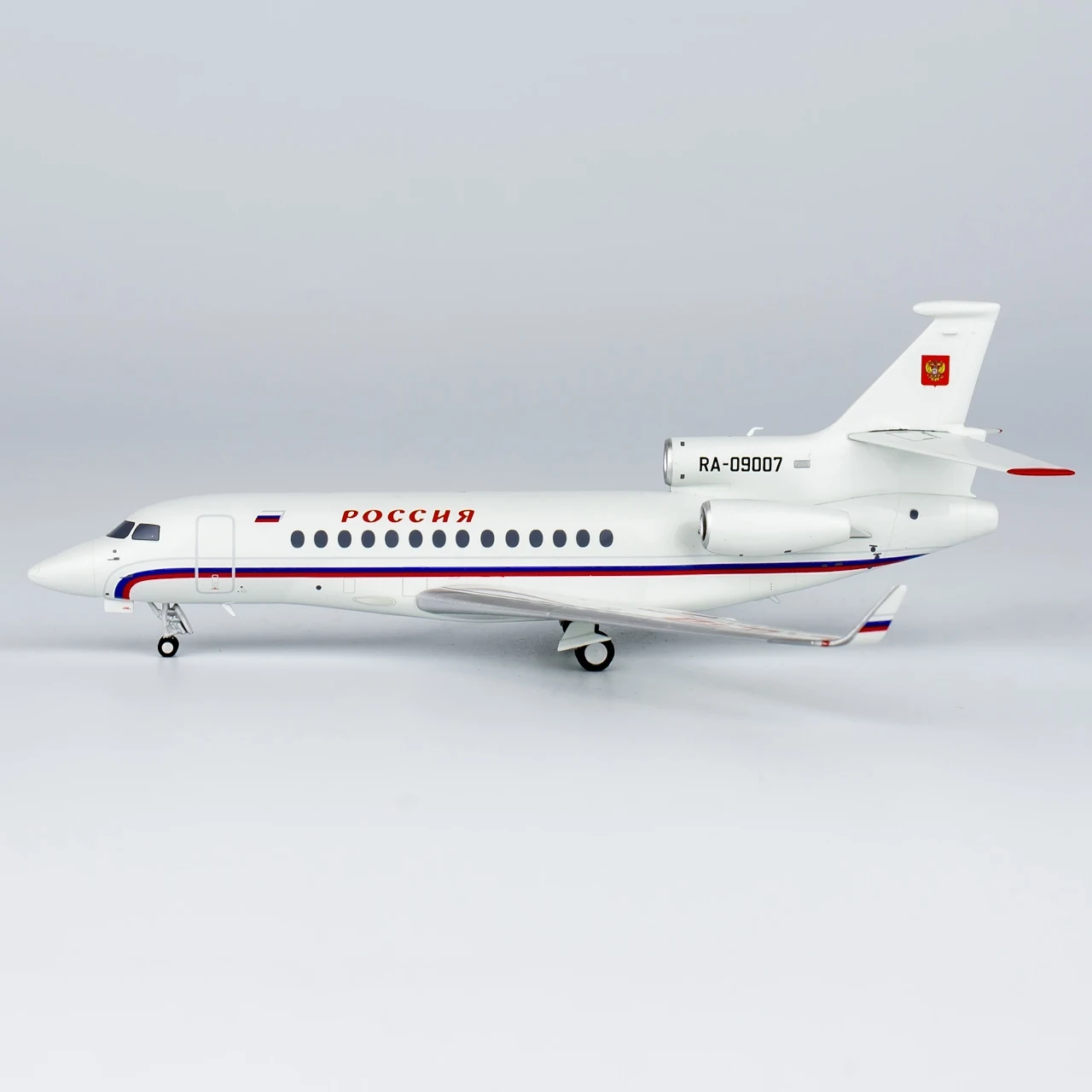 71013 Alloy Collectible Plane Gift NG Model 1:200 Rossiya Airlines Falcon 7X Diecast Aircraft Jet Model RA-09007