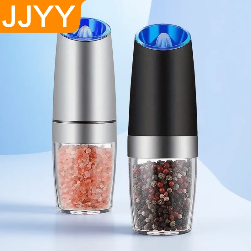 

1PC Electric Salt and Pepper Grinder Set Battery Powered Adjustable Coarseness LED Light Kitchen Tool Kitchen Utensils