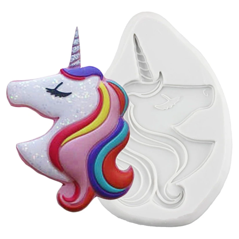 Unicorn Silicone Sugarcraft Candy Clay Cookie Cupcake Baking Mold Fondant Cake Decorating Tools