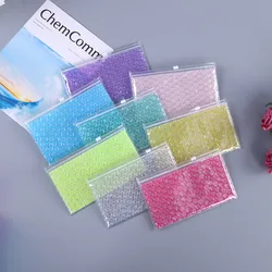 30Pcs PVC Bubble Zipper Bag Waterproof Shockproof Pressure-proof Ziplock Bag Air Bubble Packaging Bags 15x10cm 22x15cm