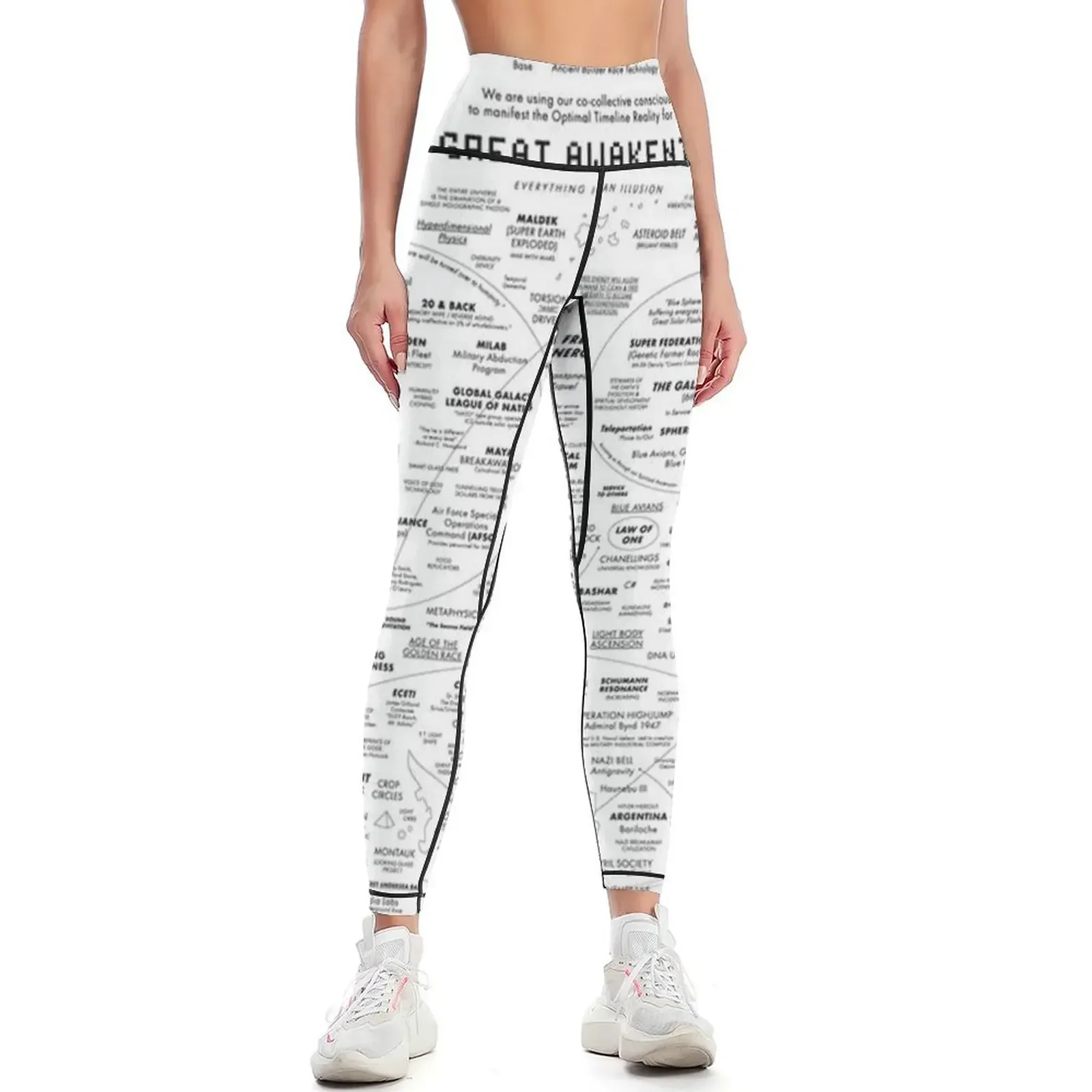 

White Great School Leggings sports woman gym Women's sportswear gym clothing for fitness Womens Leggings