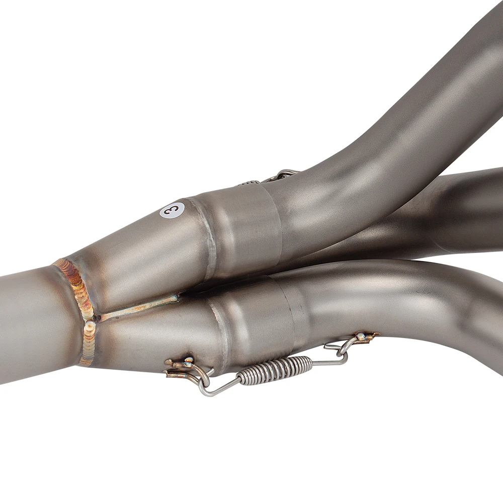 For Triumph TRIDENT 660 Daytona 660 2021-2024 Motorcycle Exhaust System Modify Escape Moto Slip on Front Tube Link Pipe 51MM