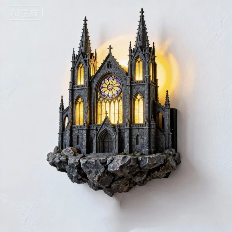 

Modern Outdoor Waterproof Spire Metal Decorative Wall Lamp Garden Light for Villa Courtyard Balcony Fence Lighting Night Lamp