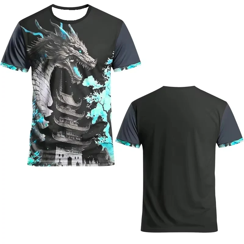 Herren-Fußballtrikot im japanischen Stil mit Drachen- und Kirschblütenmotiv, atmungsaktiv, schnelltrocknend, für Sportliebhaber und Liebhaber japanischer Kultur, perfektes Geschenk – Detail 8