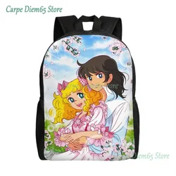 Candy Candy Backpacks for Women Men Waterproof College School Anime Manga Cartoon Girl Bag Printing Bookbag
