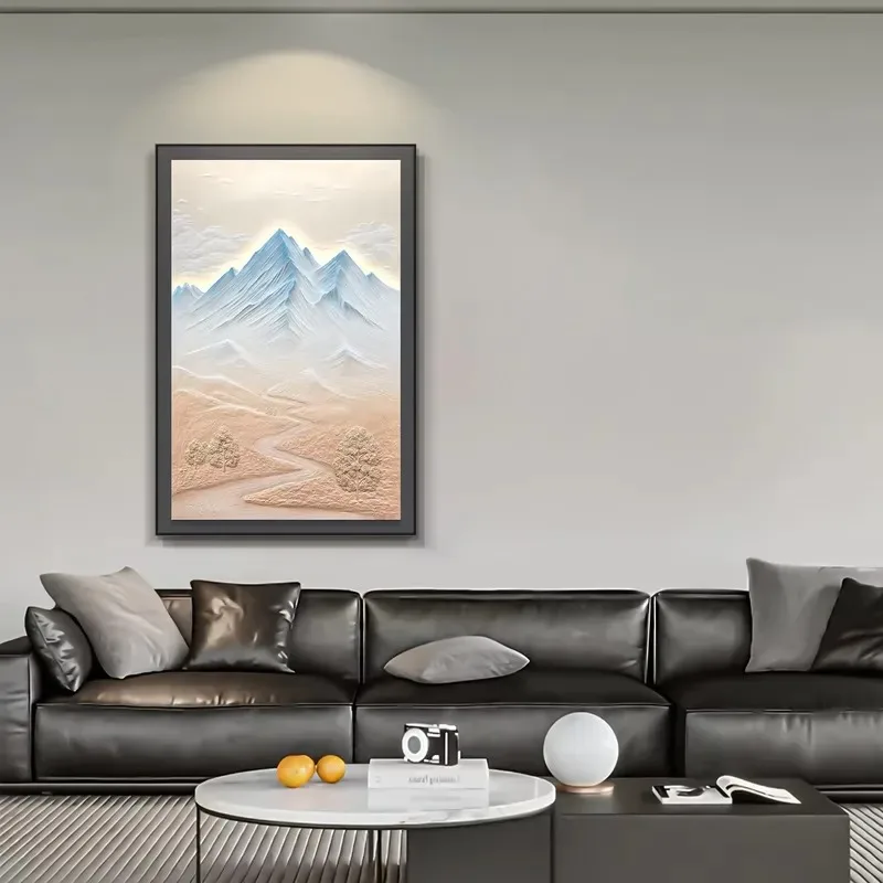 December new 3D relief sunshine gold still life picture frame light luxury indoor hanging background wall painting