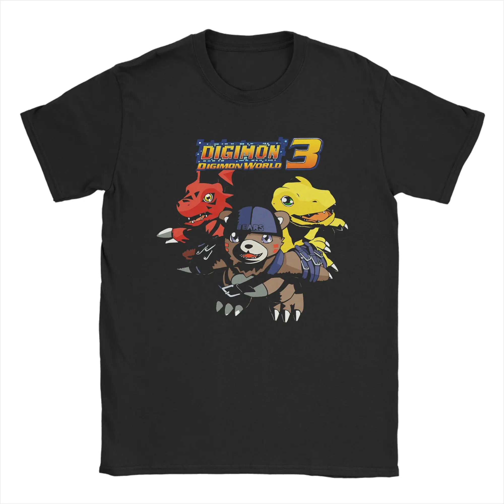 digimon-world-camiseta-masculina-de-algodao-retro-gola-redonda-manga-curta