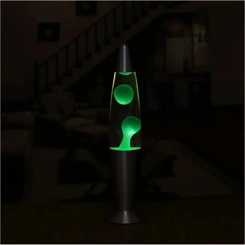 

Jellyfish Decorative Lamp EU Plug Metal Base Volcanic Wax Lava Night Light For Tabletop, Bedroom/Office, Gift For Teens & Adults