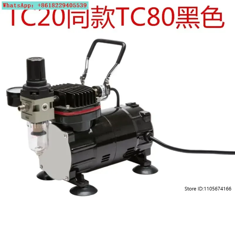 Longya Small Silent Air Compressor Furniture Leather Repair Nail Art Model Coloring Airbrush Air Pump 100W