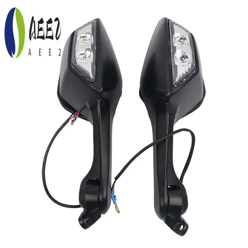 

AEE2 зеркала заднего вида для мотоцикла со светодиодными указателями поворота для Kawasaki Ninja 400 650 ZX-10R ZX10R