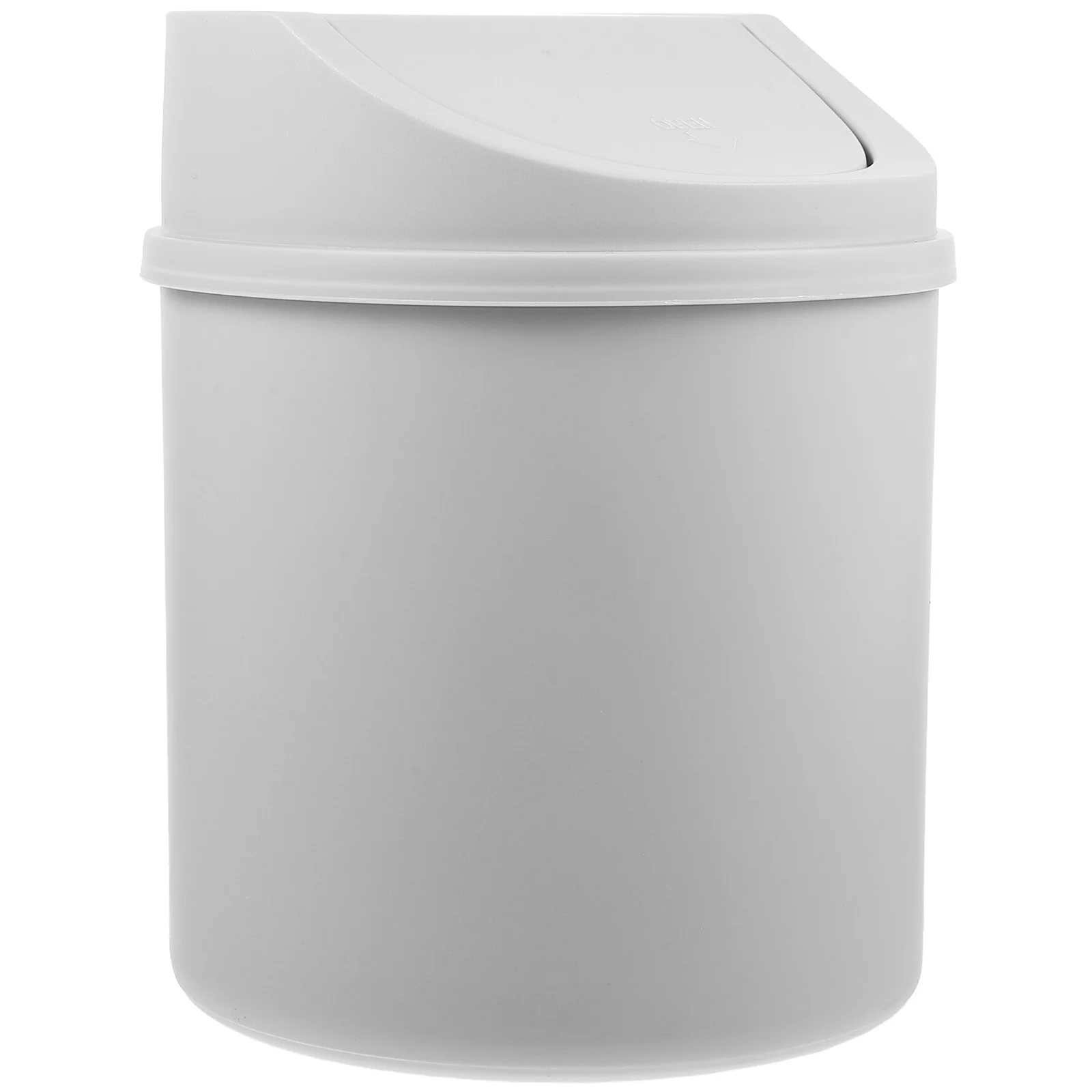 Mini Table Trash Can Waste Basket for Home Garbage Container Plastic Bin Desktop Cans Small with Swing Lid Junk Cases