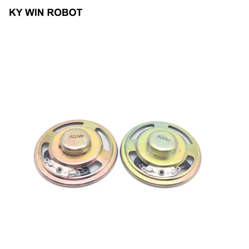 2pcs/lot New Ultra-thin speaker waterproof 4 ohms 3 watt 3W 4R speaker Diameter 50MM 5CM thickness 12.5MM