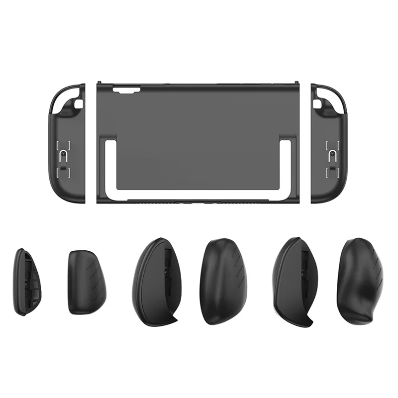 ABVO-Transparante Shell + Grip Case Kit Voor Switch2 Game Console Ergonomische Grip Protector Case Shell Cover Met Vervang grips