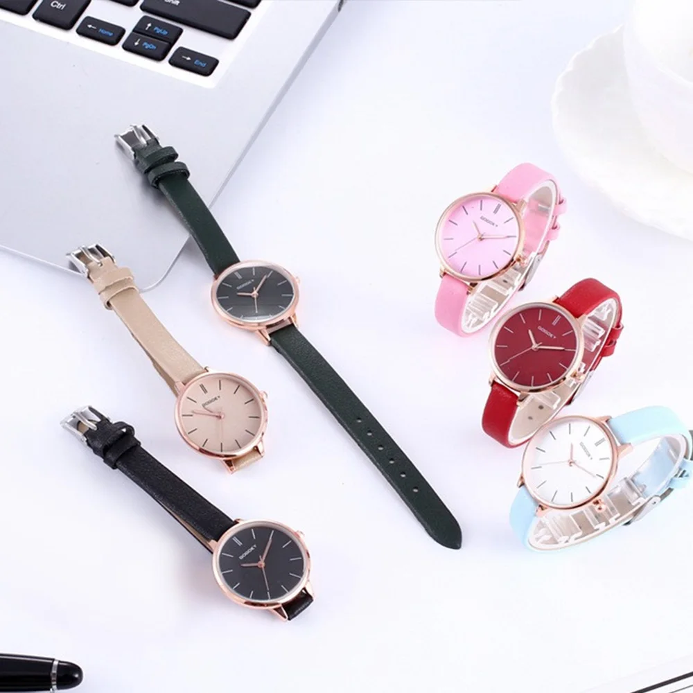 Top Luxury Wrist Watches For Women 2023 Leather Fashion Ladies Minimalism Quartz Watch Gift For Girlfriends Relogios Feminino