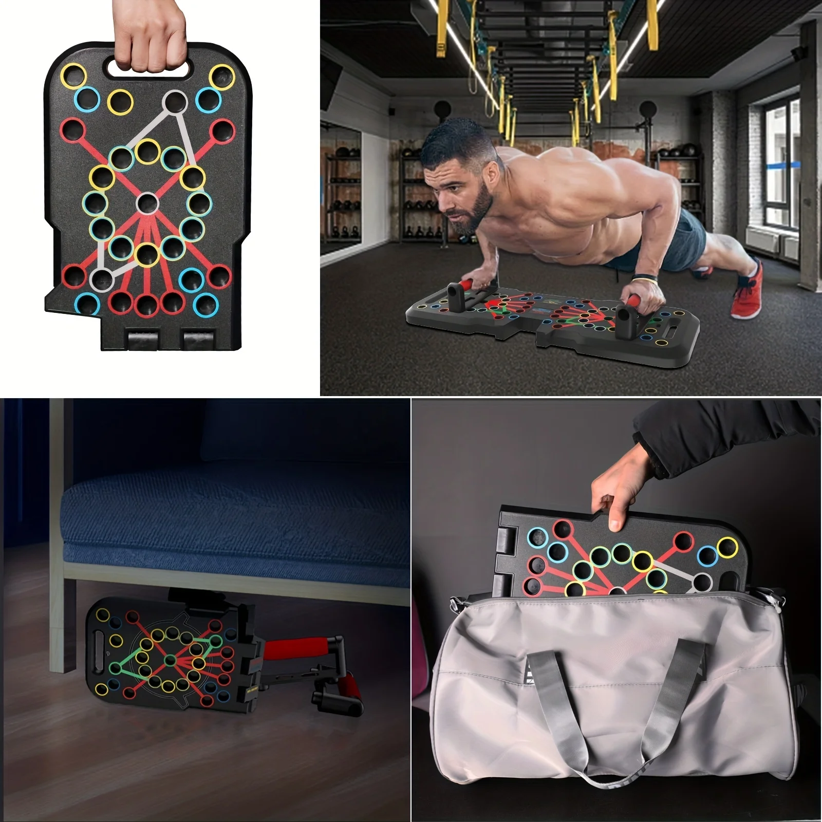 Multi Function Foldable Workout Equipments Push Up Board Portable Professional Push Up Strength Training Equipment