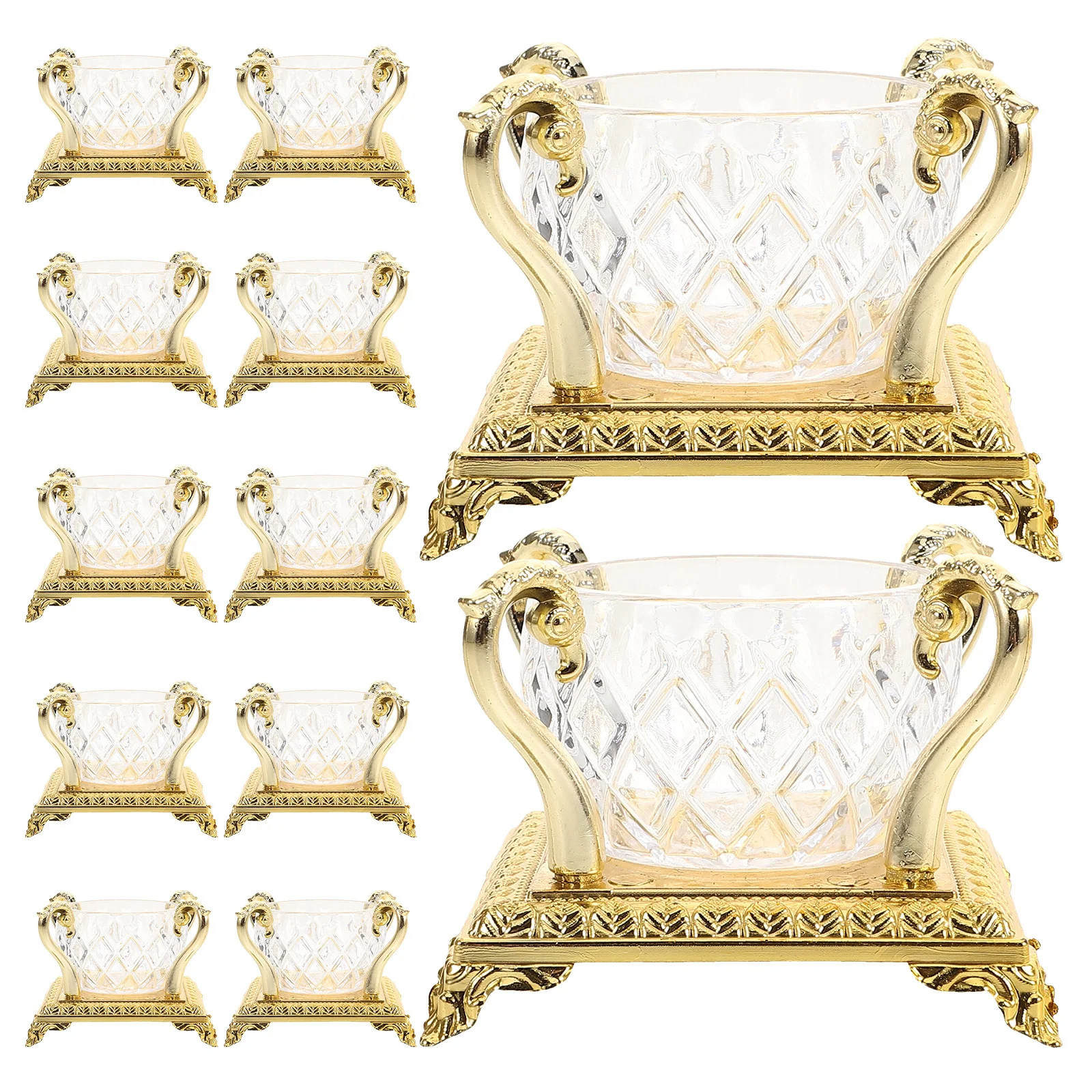 

12Pcs Wedding Candy Bowls Decorative Candy Boxes Snack Containers Chocolate Fruit Salad Serving Bowls Party Favors