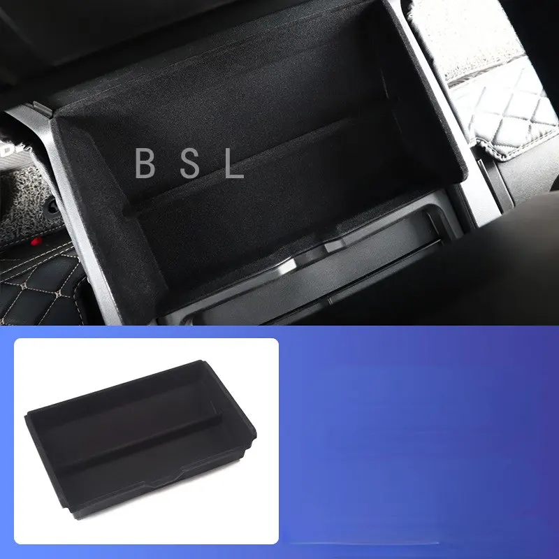 

Black ABS For Land Rover Defender 90 110 2020 2022 Car Styling ABS Black Car Central Storage Box Phone Box Car Accessories