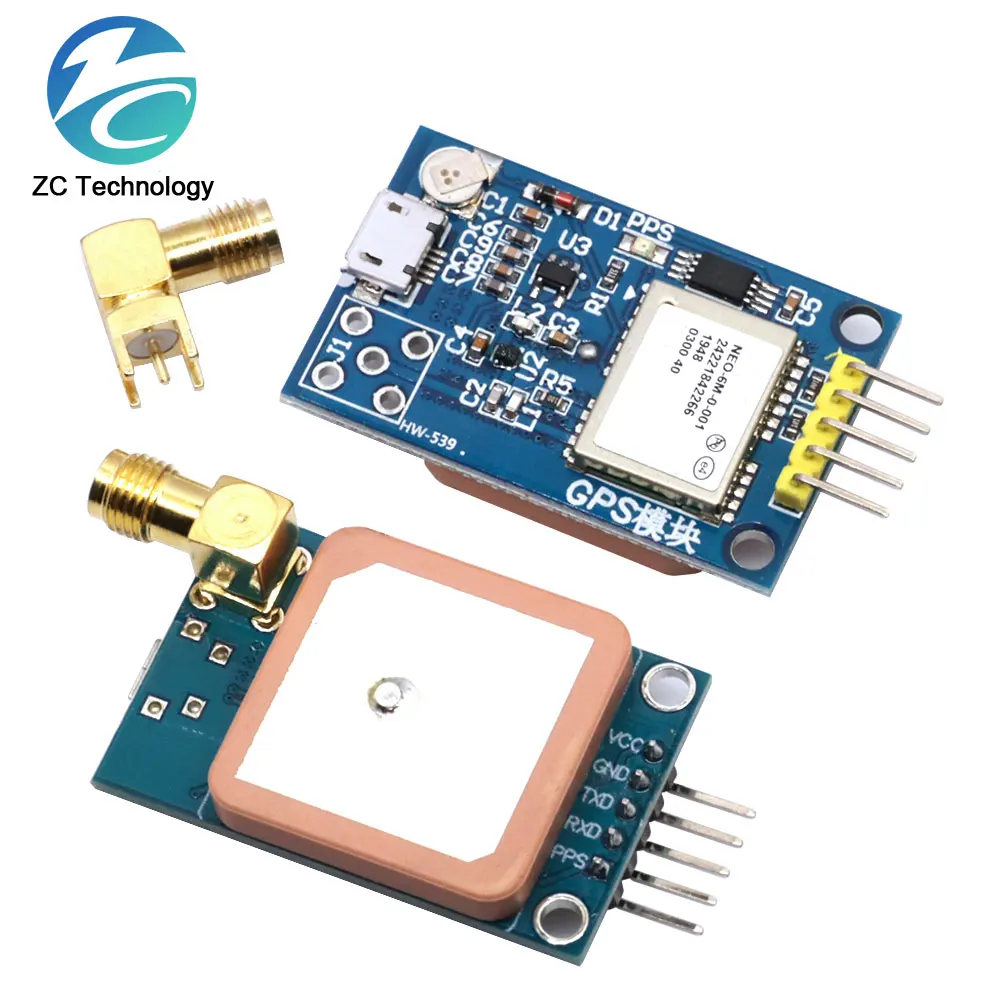 NEO-6M Micro USB GPS Module, NEO-7M, Satellite Positioning, 51 Single Chip for Arduino STM32 Routes, Ceramic Antenna Module NEO