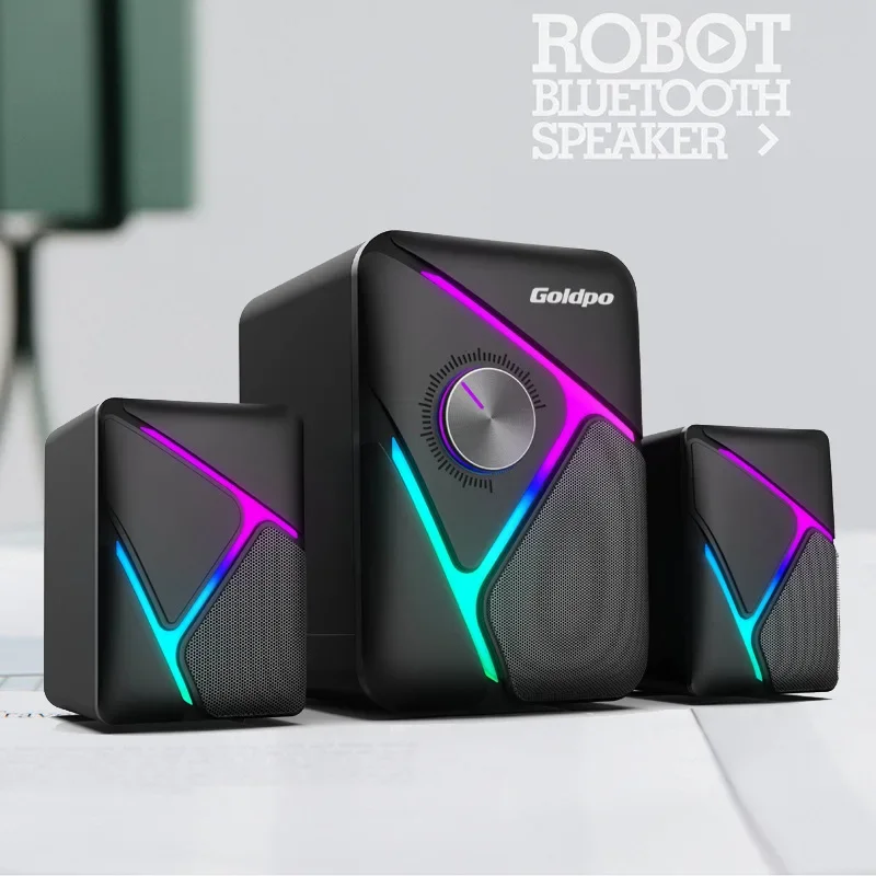 Audio informatique 2.1 caisson de basses Esports Gaming haut-parleur de console de bureau filaire