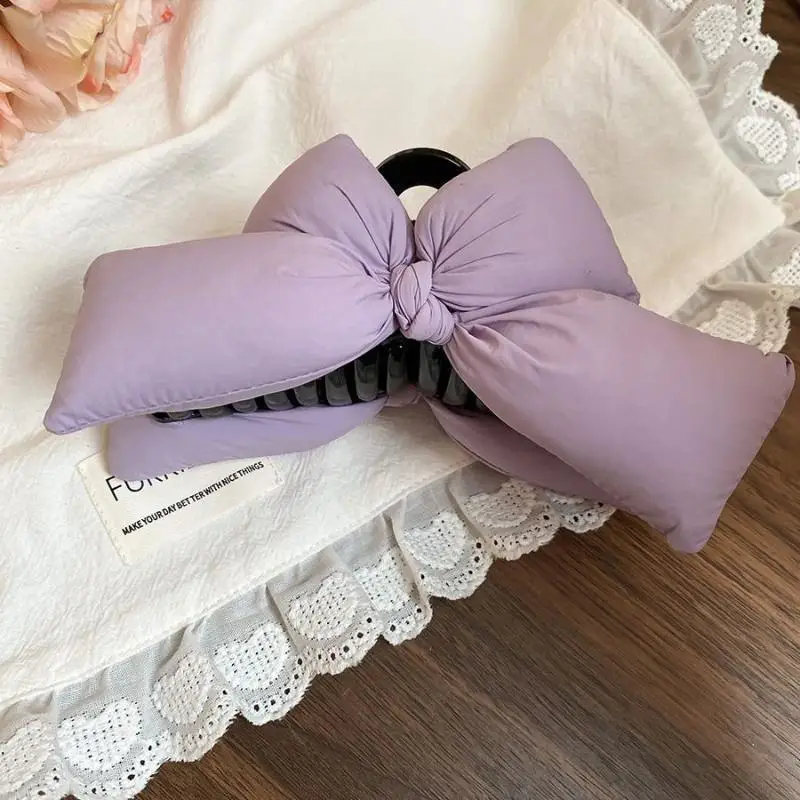 Dreidimensionale Schleifen-Prinzessinnen-Haarspange für Damen – Elegante Haarspange für den Hinterkopf, Haarklammer, Haifischclip – Detail 17