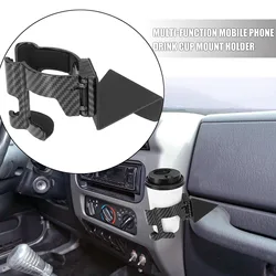 Car Dashboard Cup Holder Insert Drink Phone Stand Bracket Organizer Clip For Jeep Wrangler TJ JK JL 1997-2024