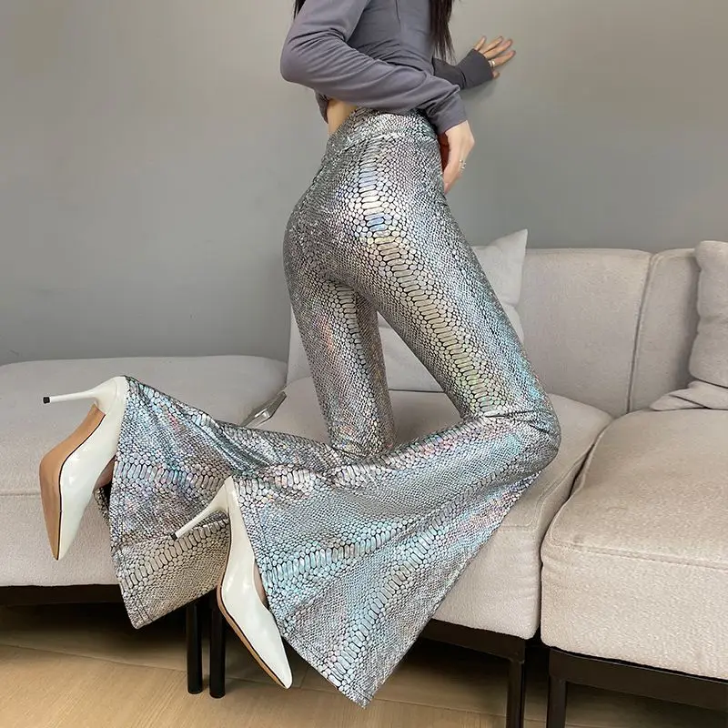 2026 New Black Leather Pants High Waist Skinny Hip Lifting Pants Casual Floor Pants Winter