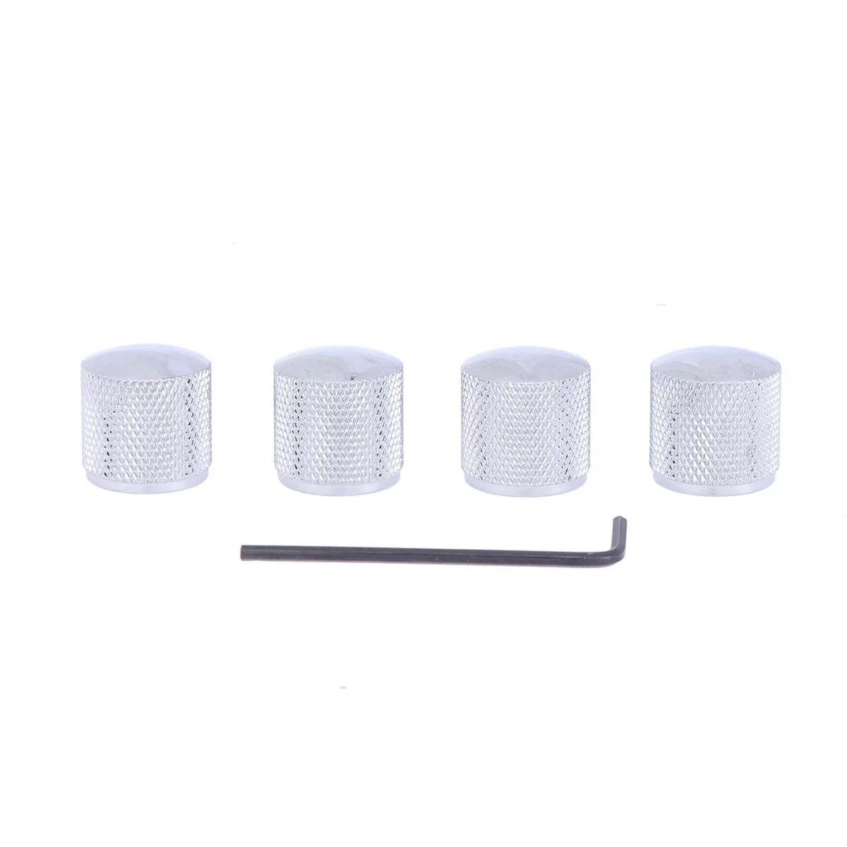 

5Pcs Electric Guitar Volume Knob Metal Brass Durable Lightweight Guitar Bass Control Timbre Knobs Wrench Included