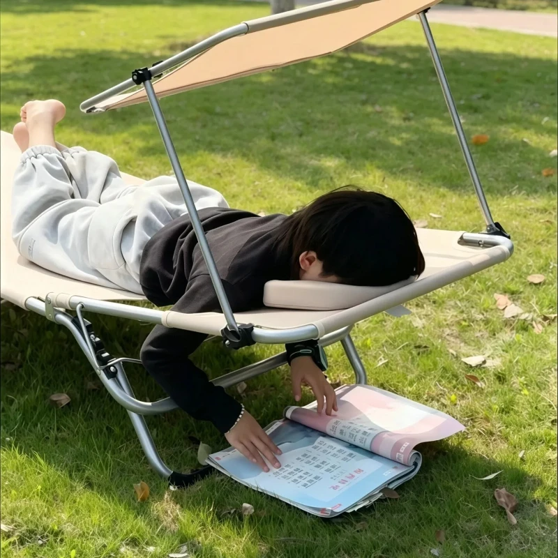 Portable Multifunctional Sunbathing Recliner for Outdoor Camping Picnic,Foldable Lounger Chair for Garden Beach,or Spring Outing