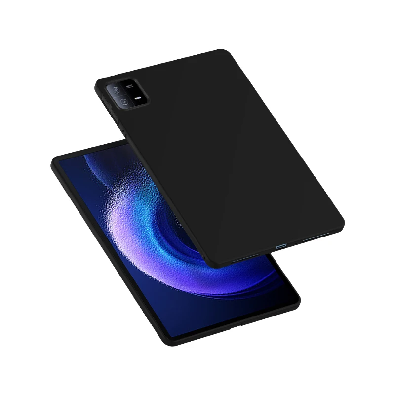AJIUYU Tablet Soft Case For Xiaomi Pad 6 Pro 11 Inch Mi Pad 6 MiPad 6 Pro MiPad6 Silicone TPU Black Protective Shell Back Cover