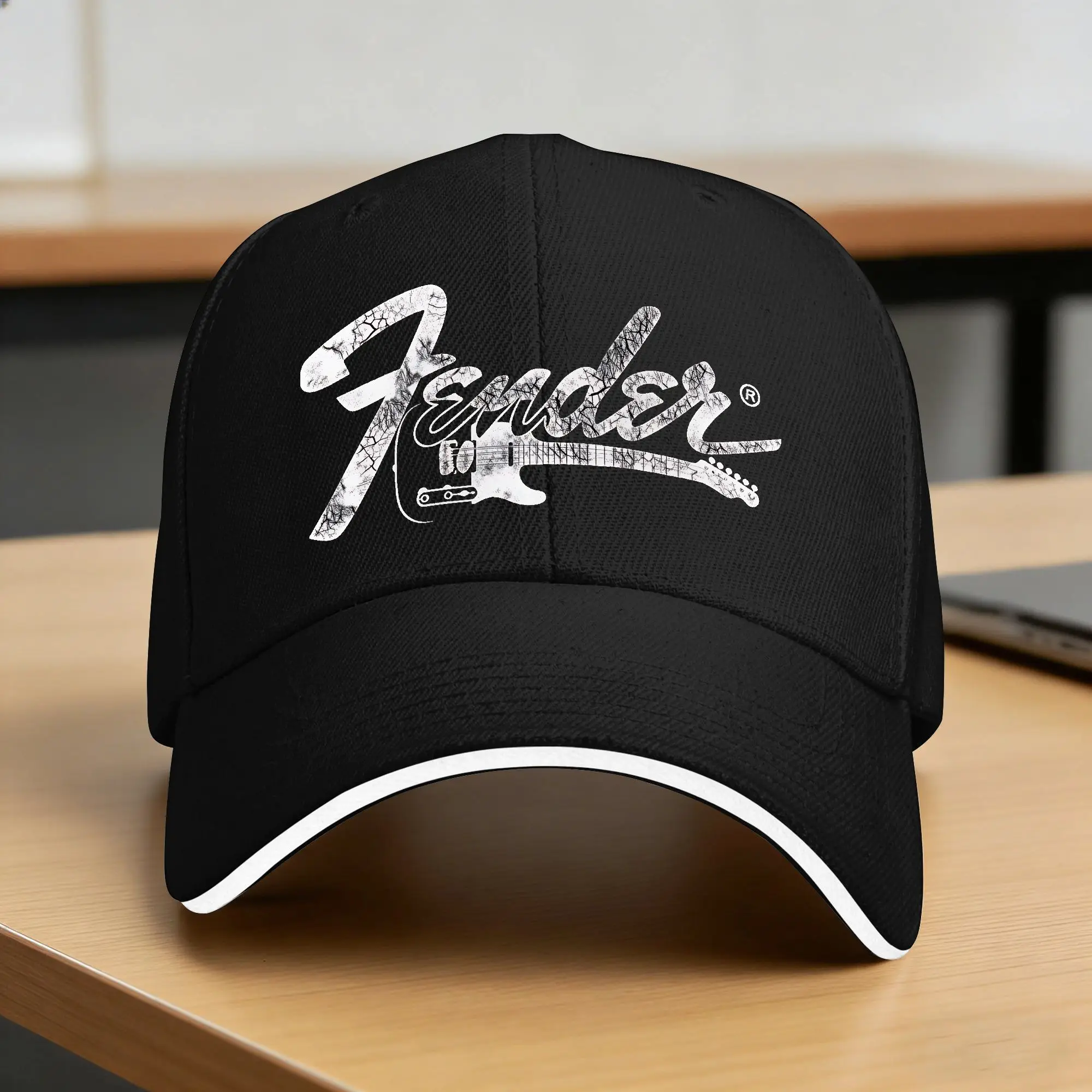 Summer Casual Baseball Cap Fender Jimi Hendrix Electric Guitar Outdoor Sport Hip Hop Hats For Unisex Men Vintage Baseball Caps