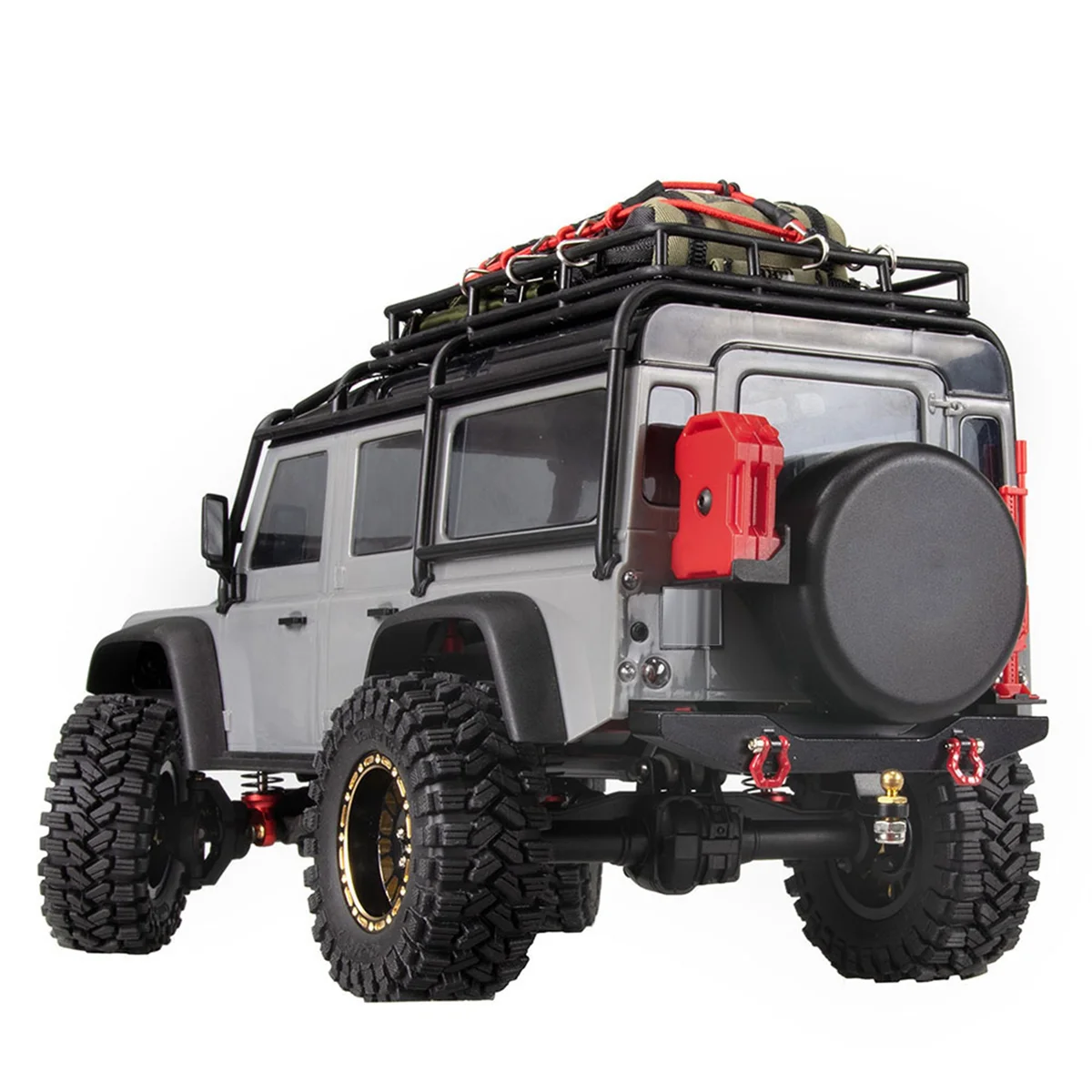 Metal Rear Bumper with Tow Hook for TRX4M Defender 1/18 RC Crawler Car Upgrade Parts Accessories