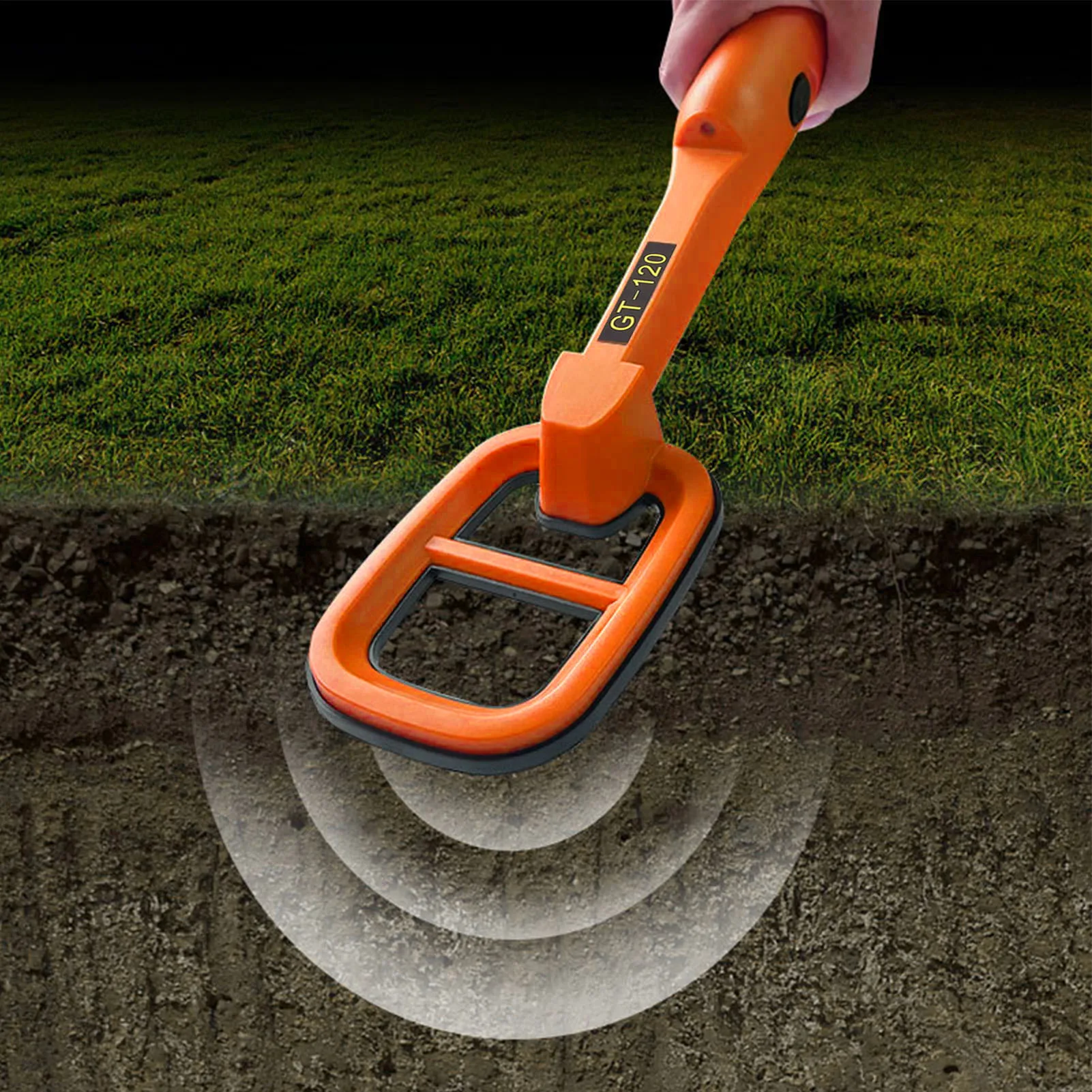 Underwater Metal Locator Sound Vibration Reminder Handheld Portable Underwater Metal Detector High Sensitivity for Lake Seabed