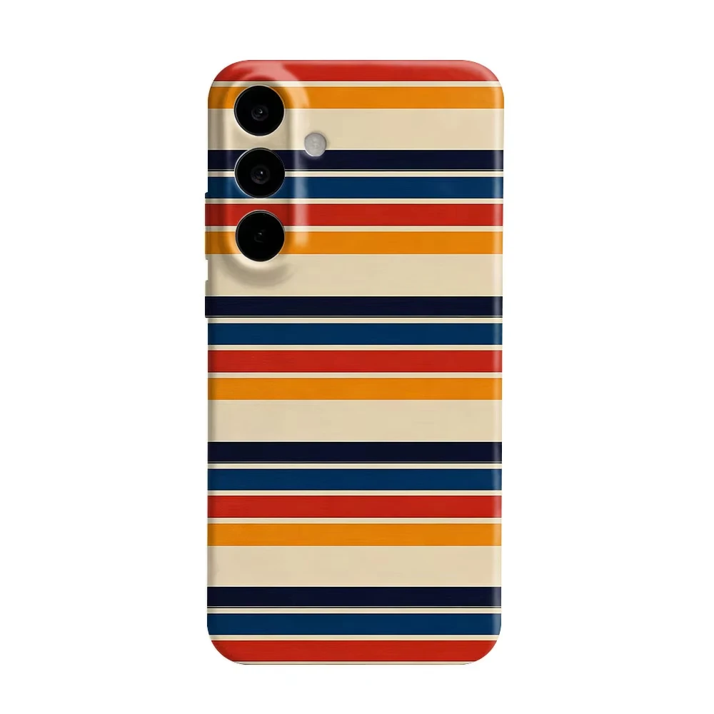 Colorful Stripe Pattern Cool Phone Case For Samsung S26 S25 S24 S23 S22 S21 Ultra Plus Edge FE Hard PC Shockproof Back Cover