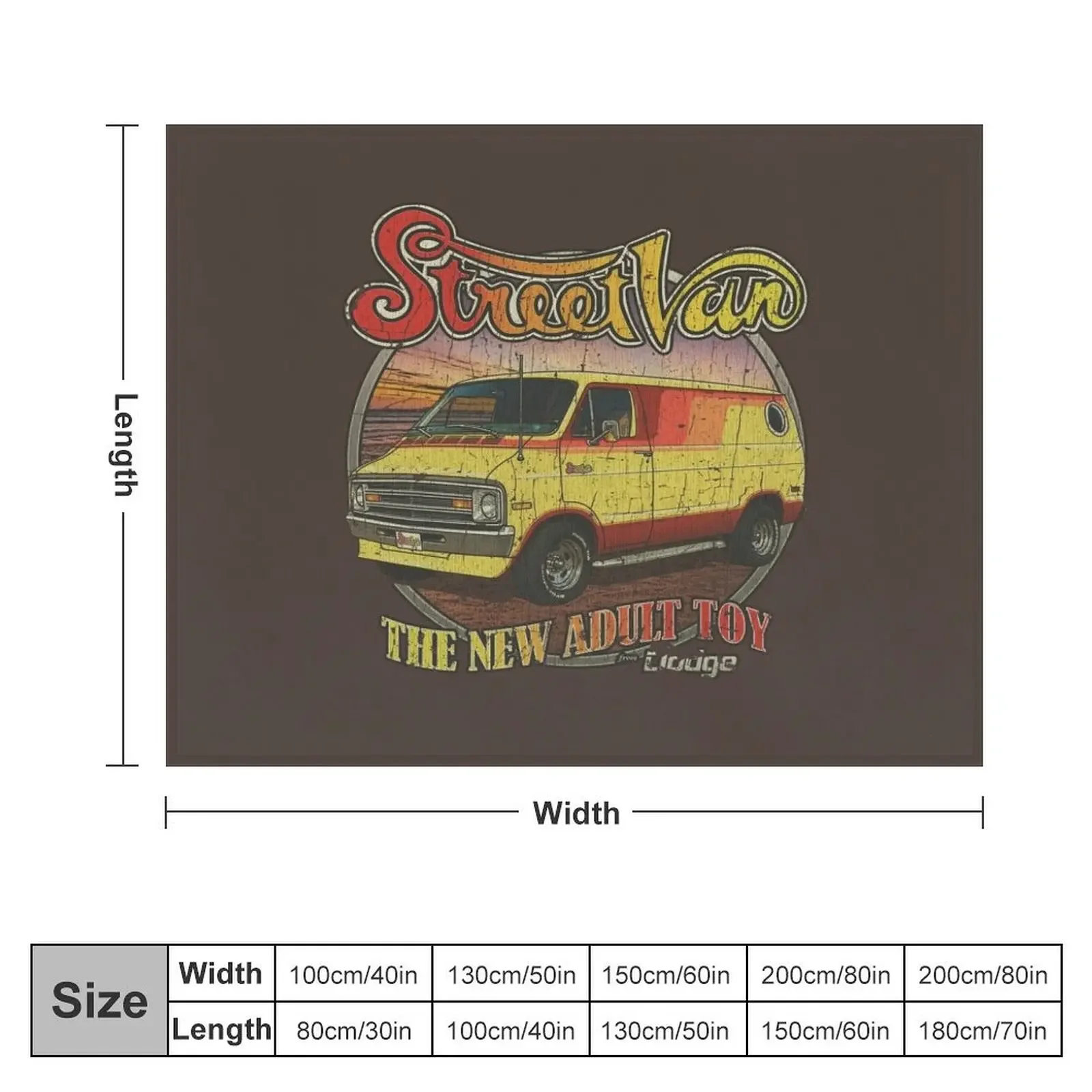 Street Van '76 Throw Blanket Giant Sofa blankets ands Bed Blankets