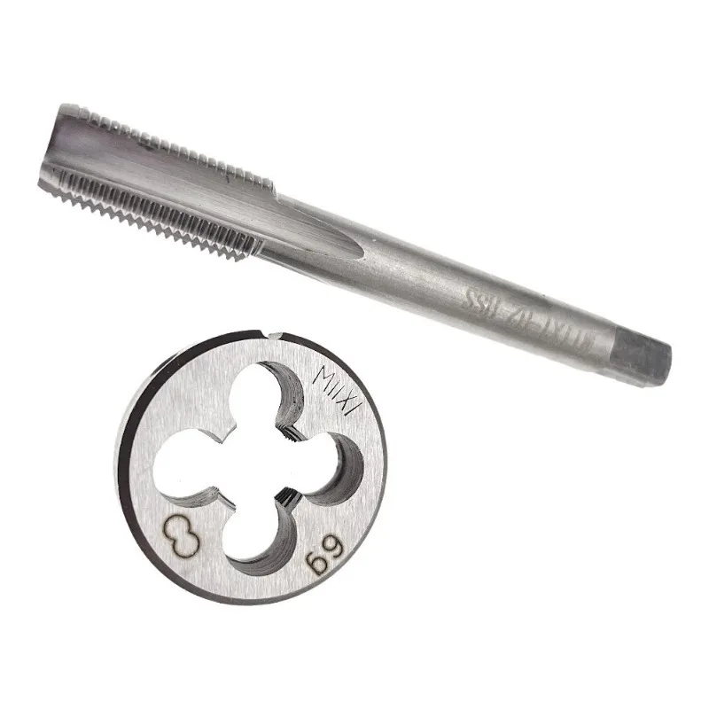 M11 HSS Metric Tap & Die Set, High Hardness Thread Repair Tool for Carbon Stainless Alloy Steel