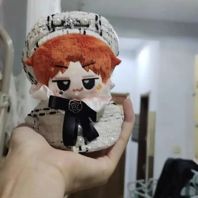 10cm Handmade Plush Doll Toy Clothes 20 10cm Anime Fashion High-End Pearl Beret Bow Cloak Set For Boys And Birthday Girls Gifts